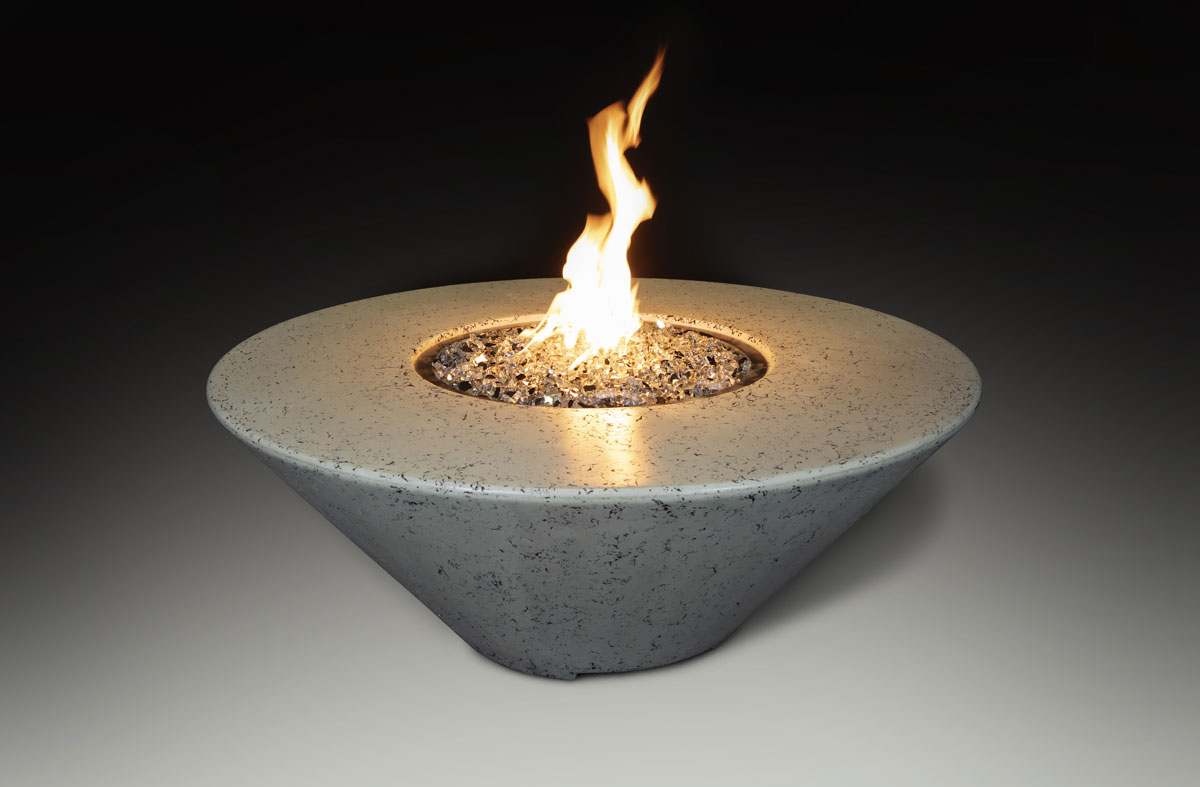 Fire Table Round White