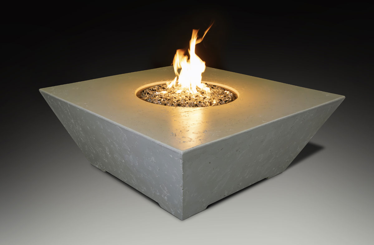 Fire Table Square Bone