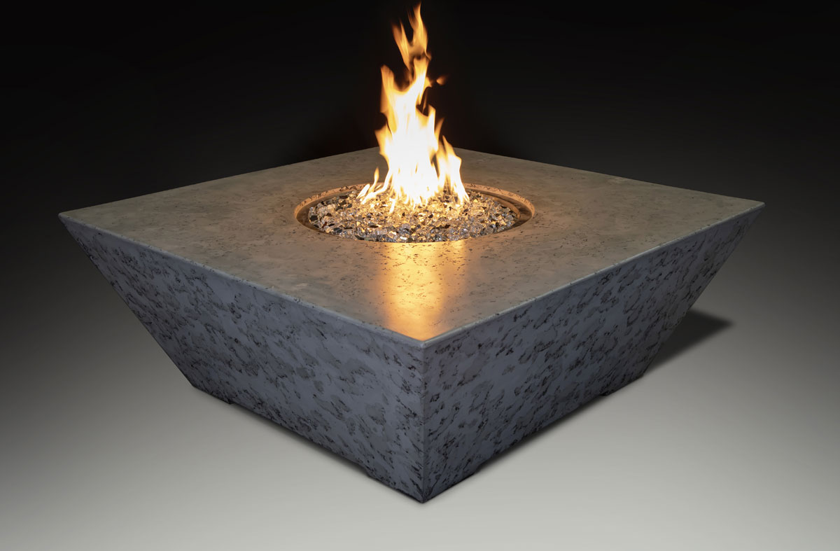 Fire Table Square Gray